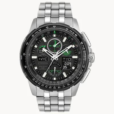 Promaster Skyhawk A-T - Men's JY8051-08E Green Accent Watch Promaster Skyhawk A-T - Men's JY8051-08E Green Accent Watch